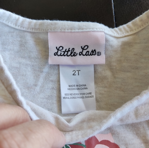 Little Lass Girls' Floral Fox Top and Leggings Set Size 2T - Picture 3 of 7
